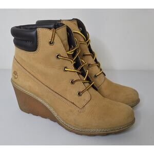 Timberland Amston Wedge Y2K Boots Wheat Size 8